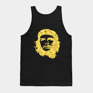 Che Guevara Portrait THE REBEL Abstract Tattoo Black and Gold style Tank Top